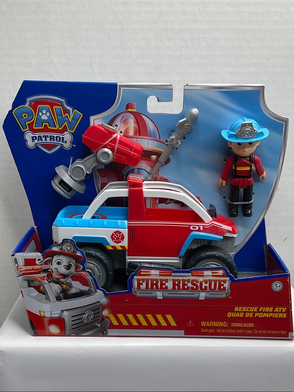 Paw Patrol Fire Rescue ATV with Red, Blue & White Truck and Figure (40)